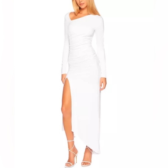 Susana Monaco Dresses & Skirts - Susana Monaco White One Shoulder Dress